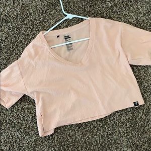 Gymshark pink towel top